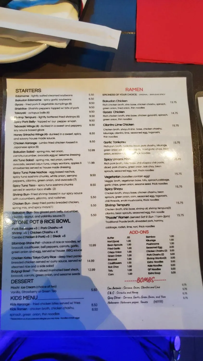 Menu 3