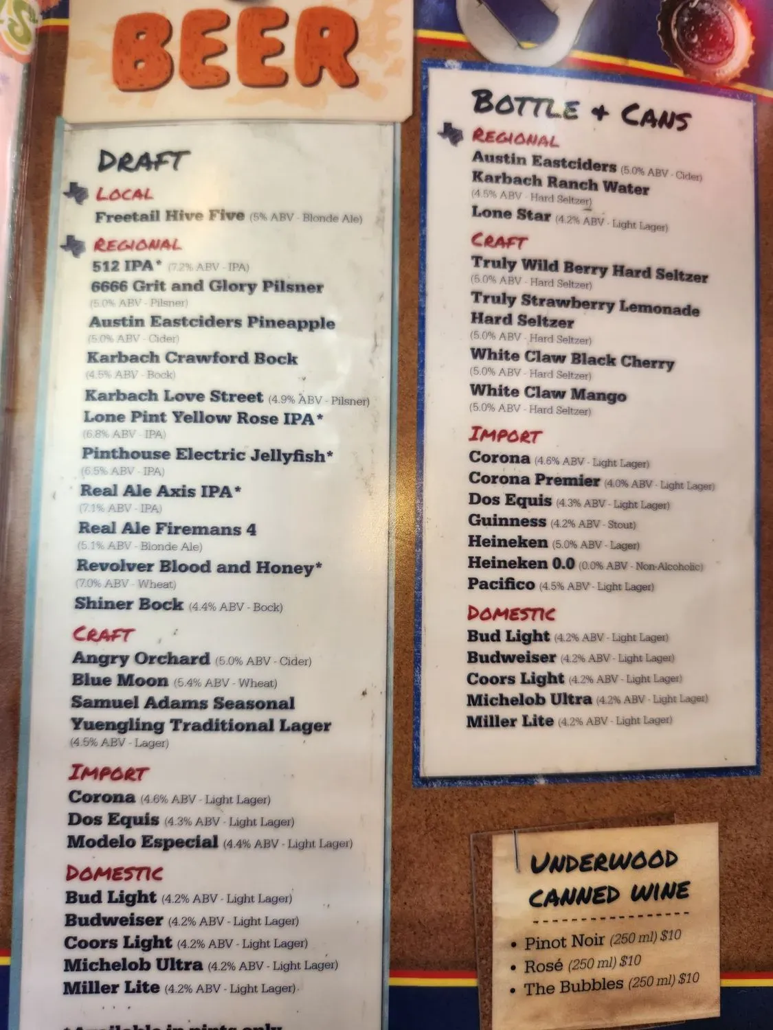 Menu 5