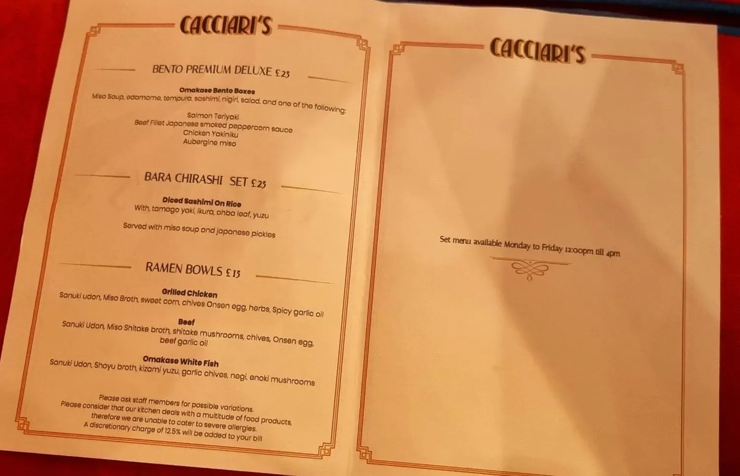 Menu 2