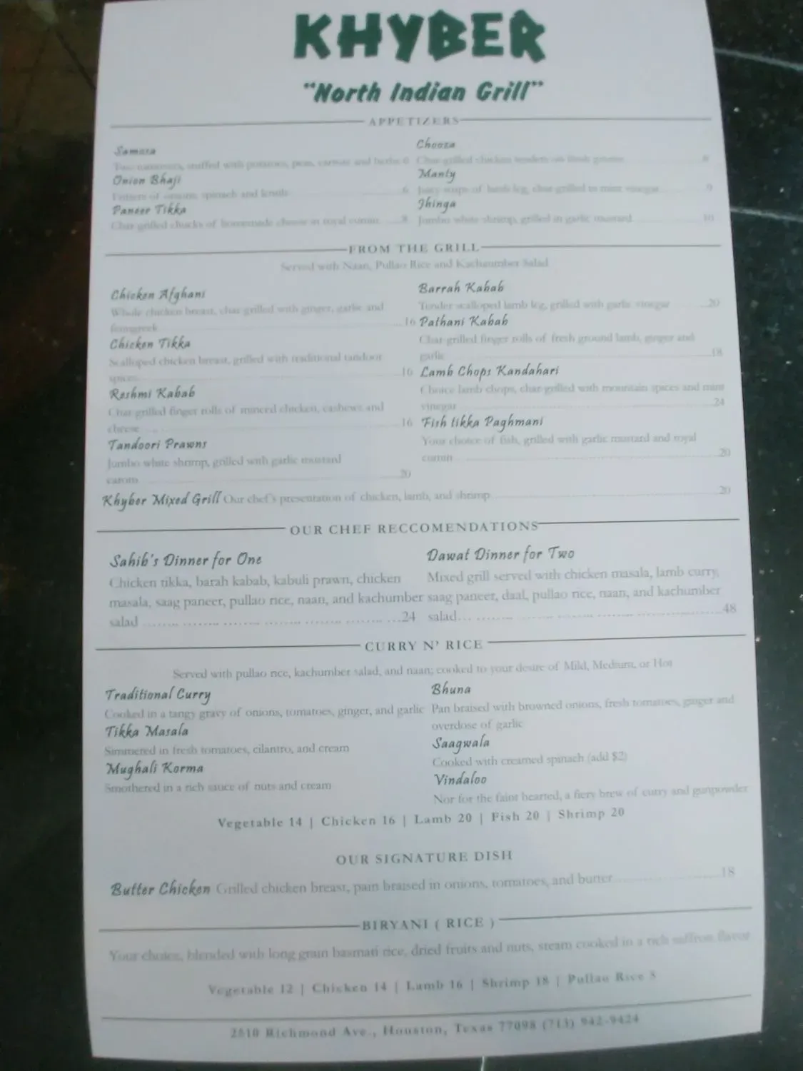 Menu 4