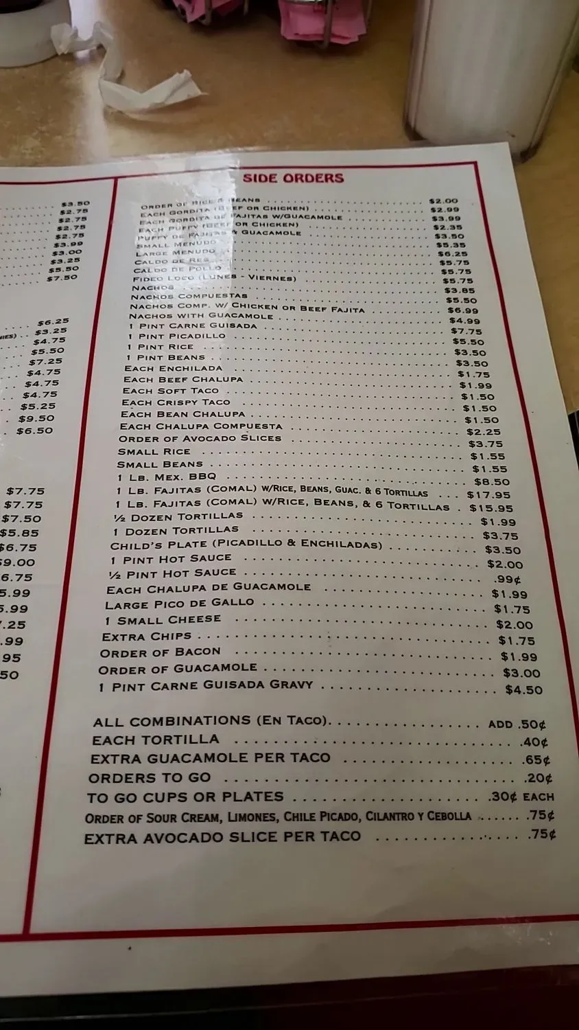 Menu 5