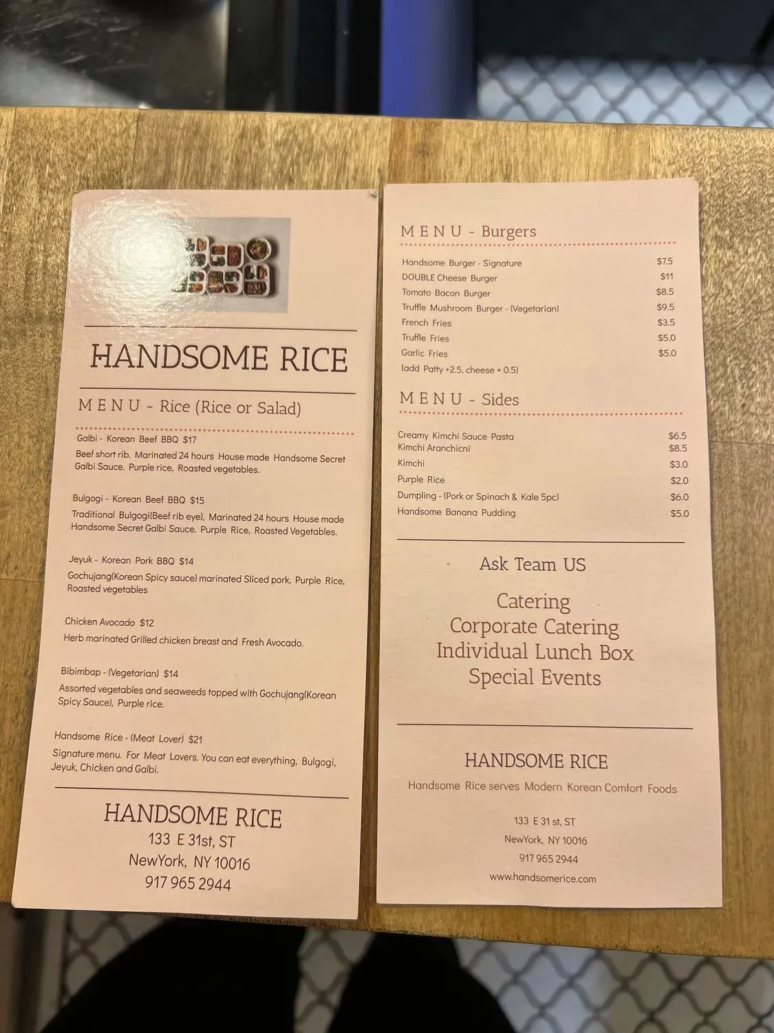 Menu 1