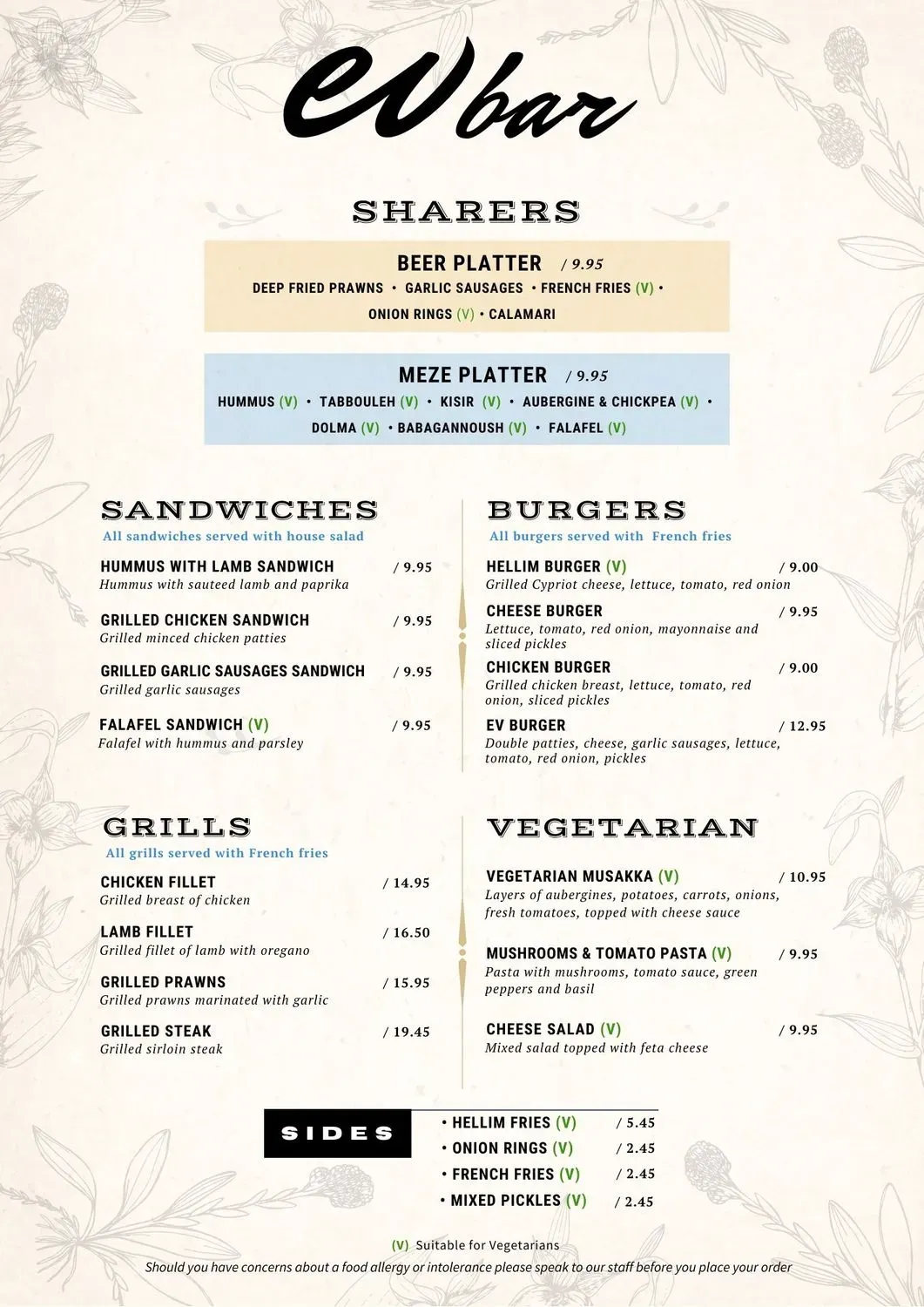 Menu 1