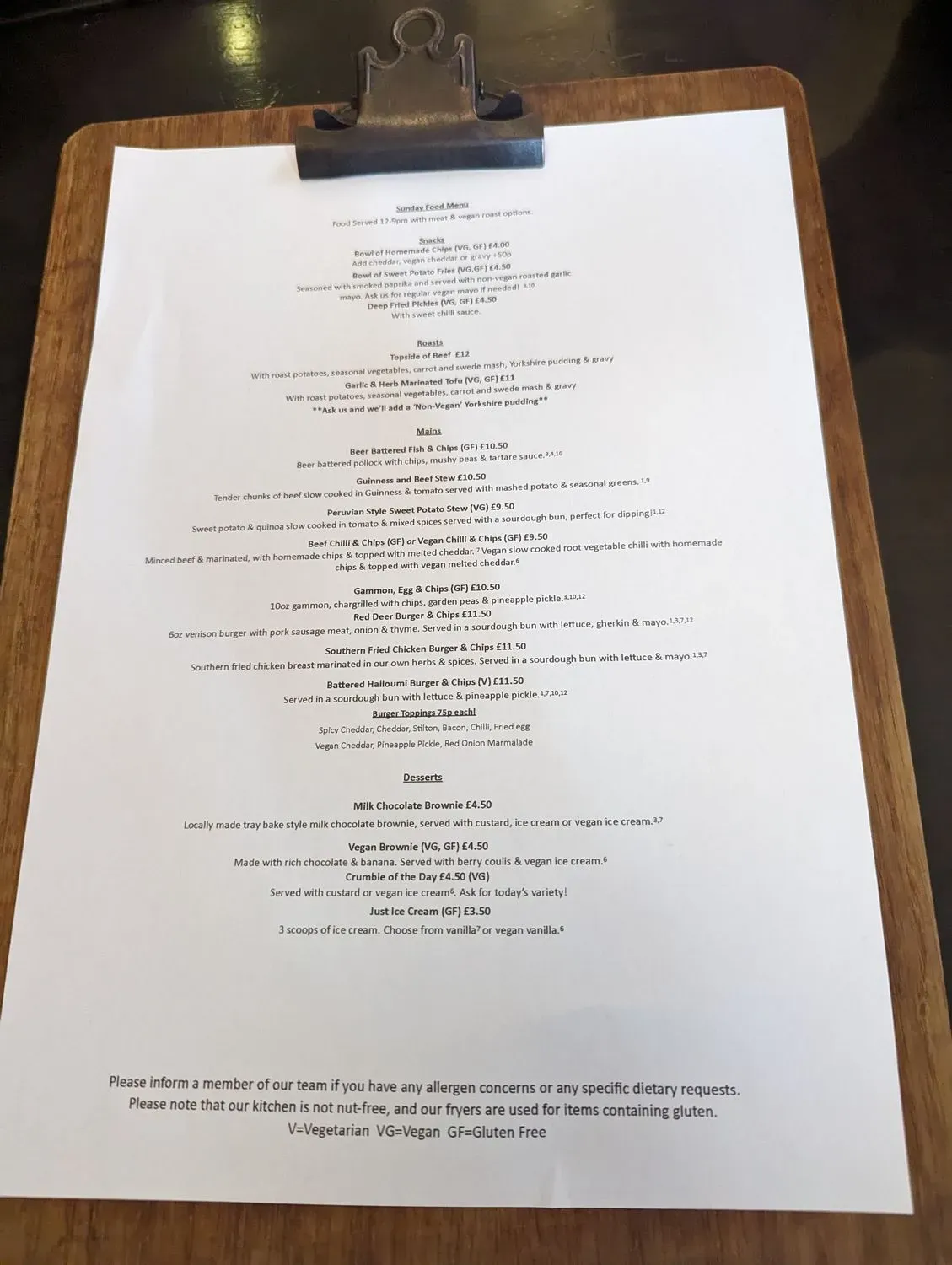 Menu 1