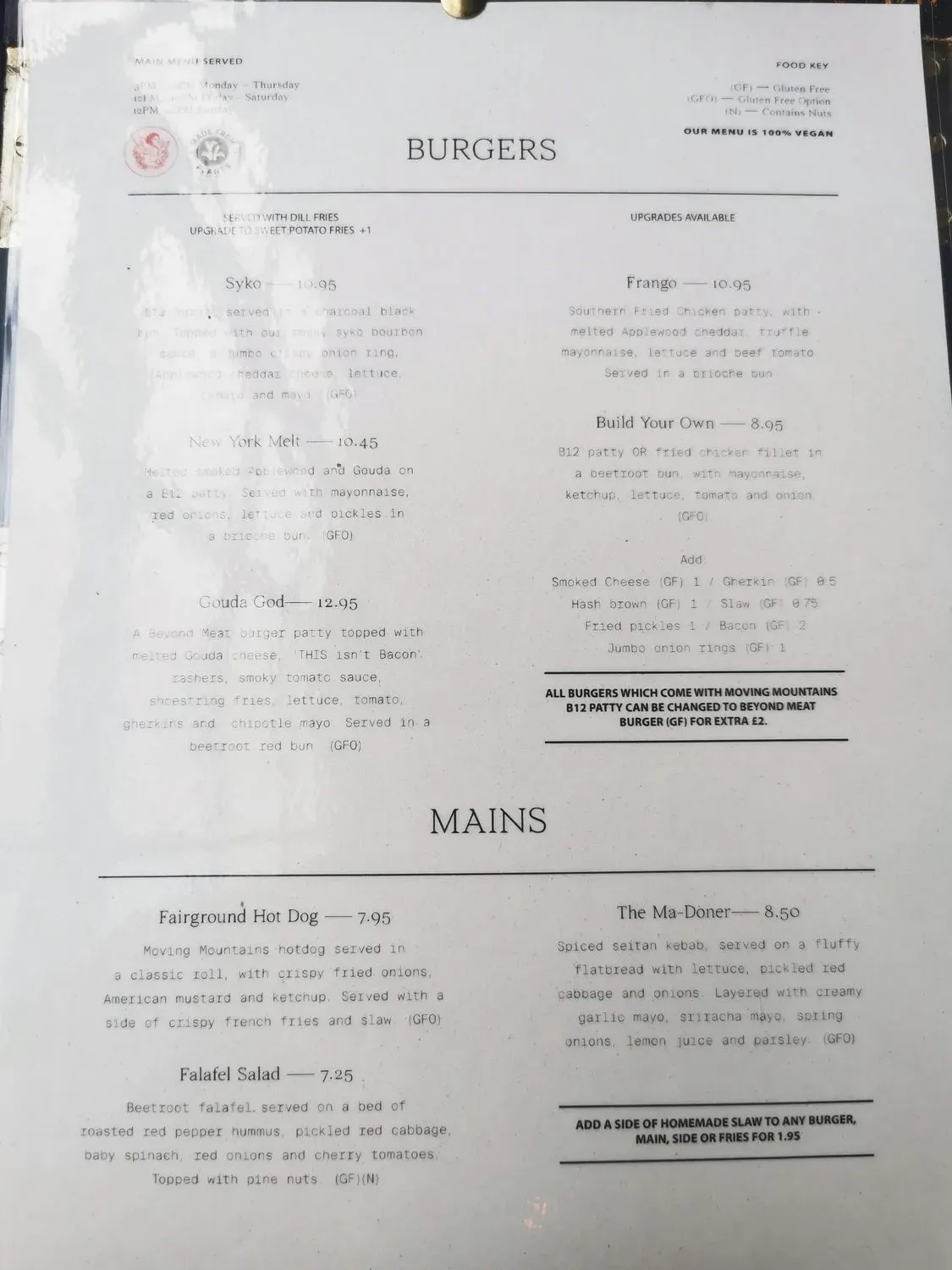 Menu 2