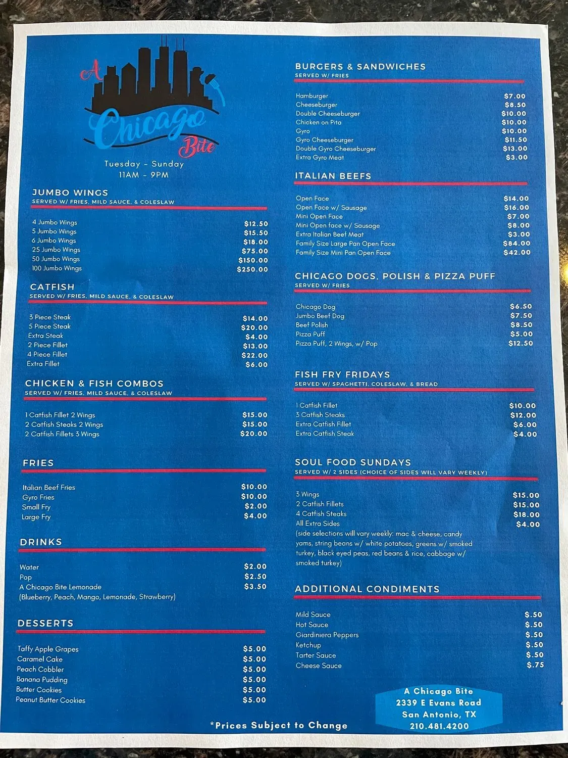 Menu 2