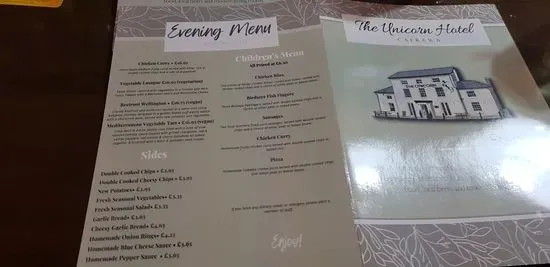 The Unicorn Bar & Restaurant Menu | Caersws | Checkle