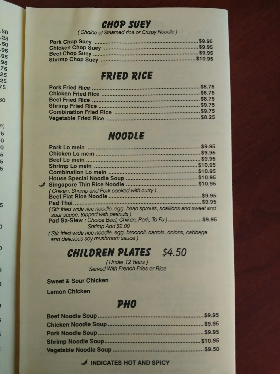 Menu 5