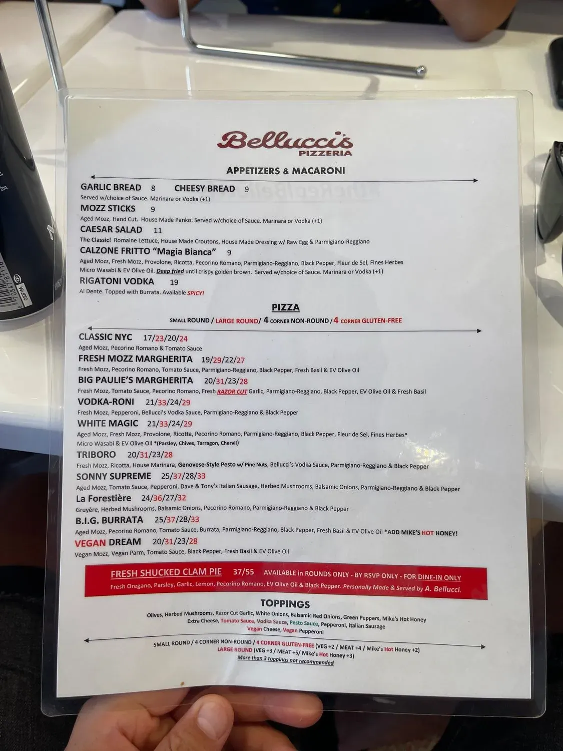 Menu 5