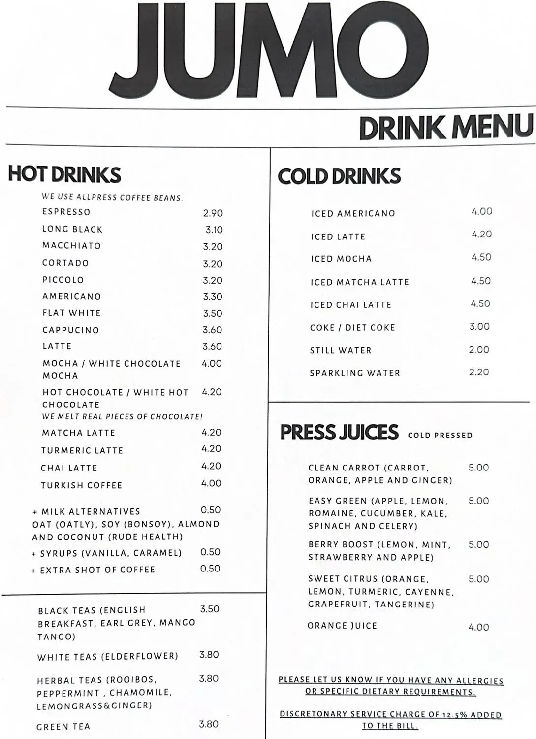 Menu 2