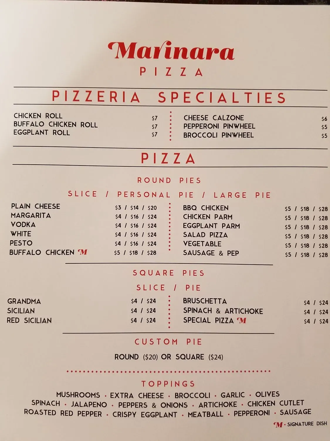 Menu 5