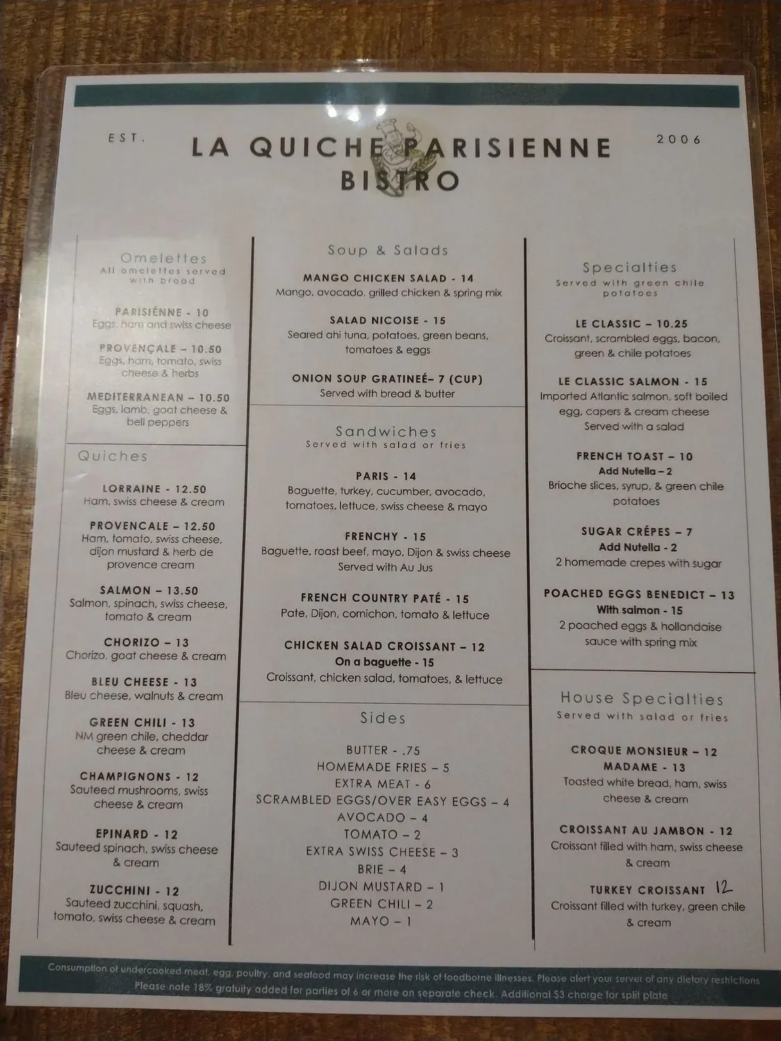 Menu 4