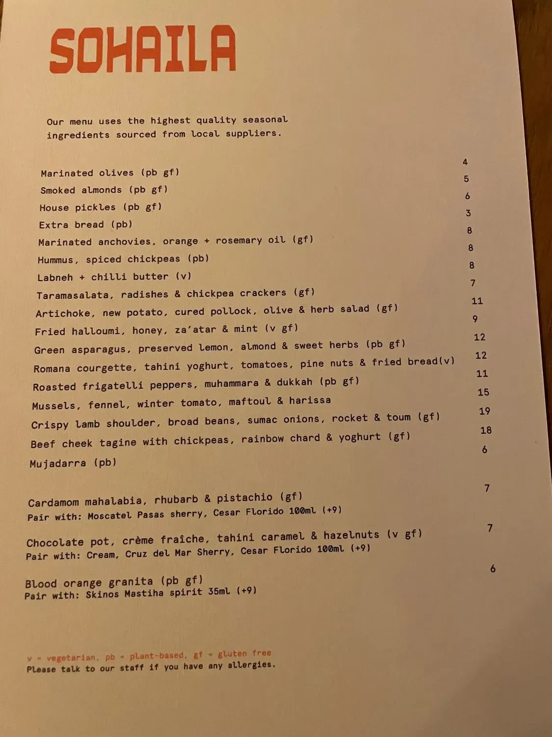 Menu 1