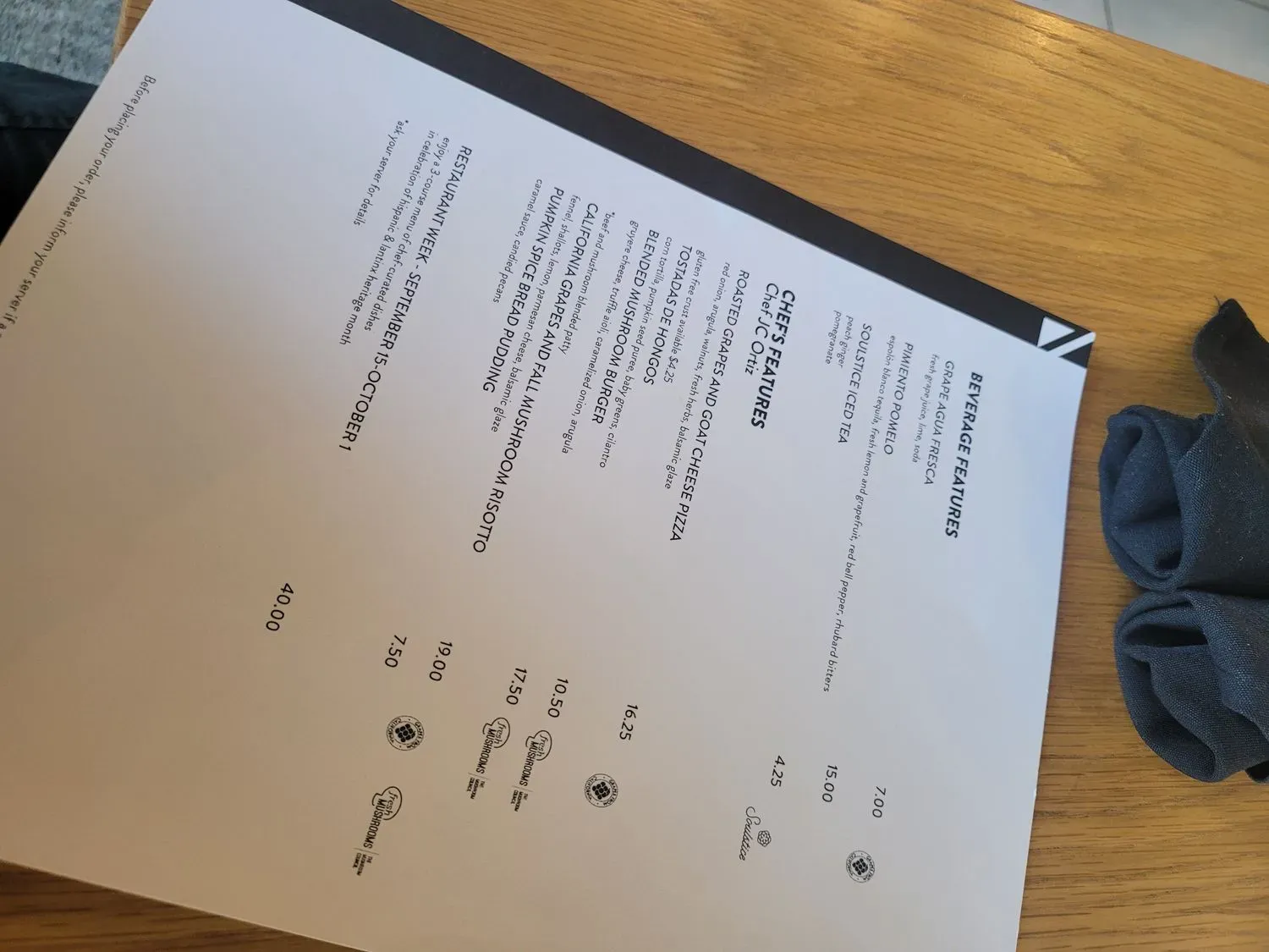 Menu 1