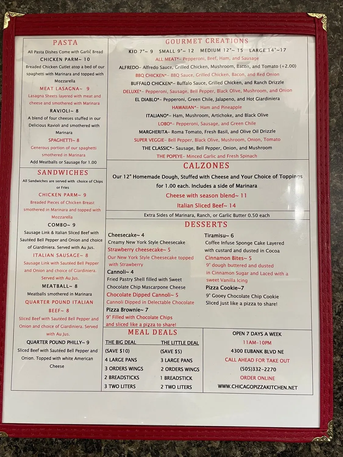 Menu 2