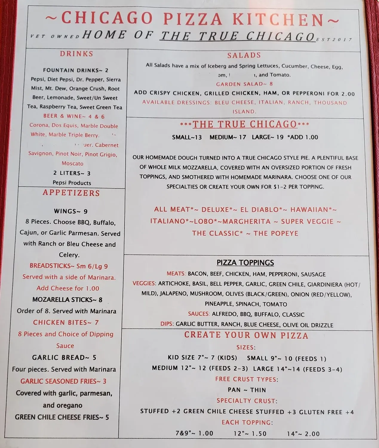 Menu 1