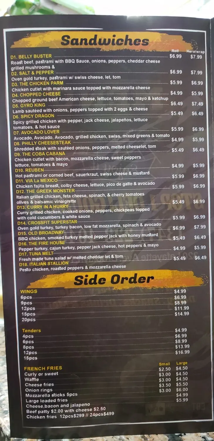 Menu 5