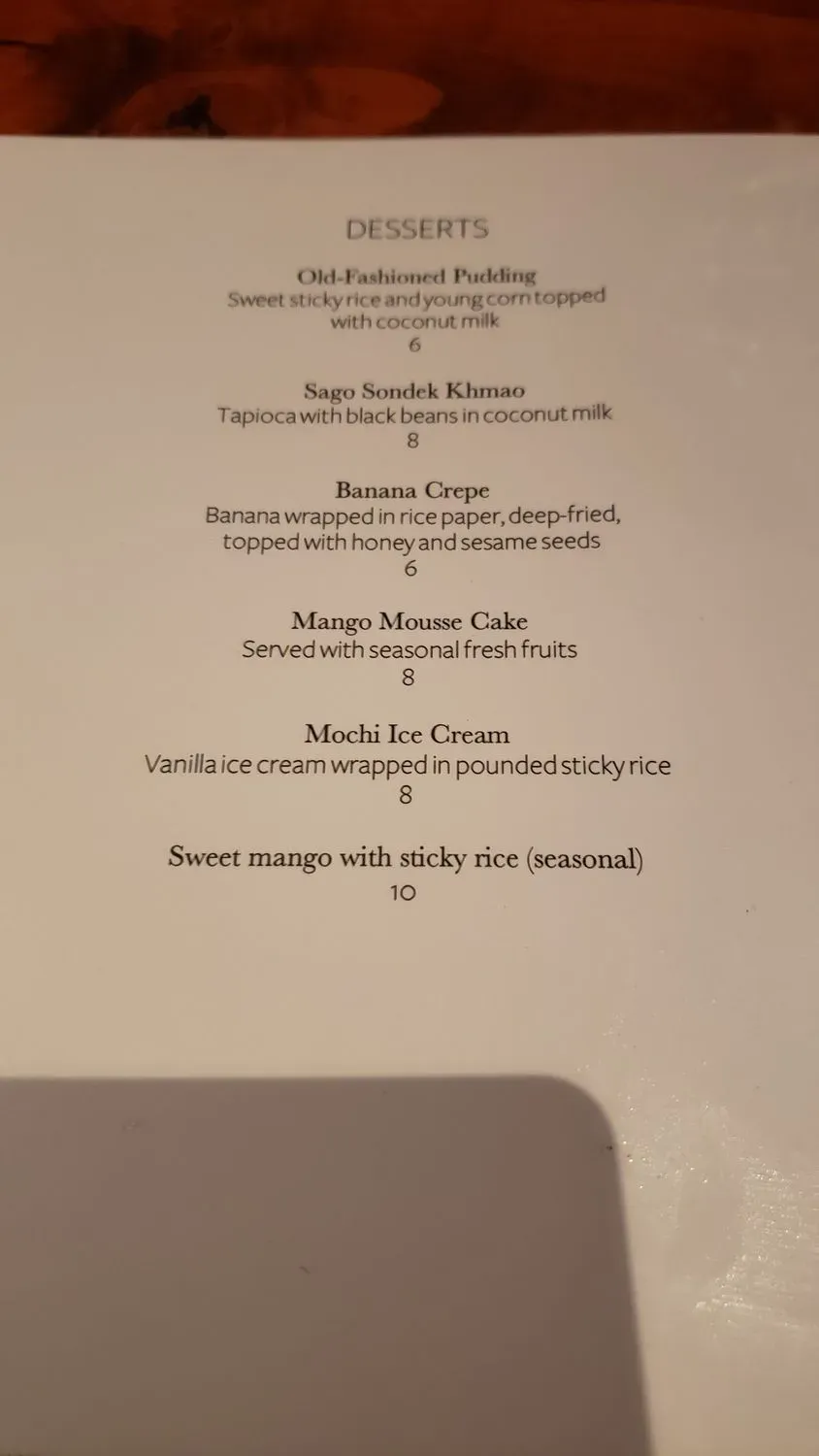 Menu 6