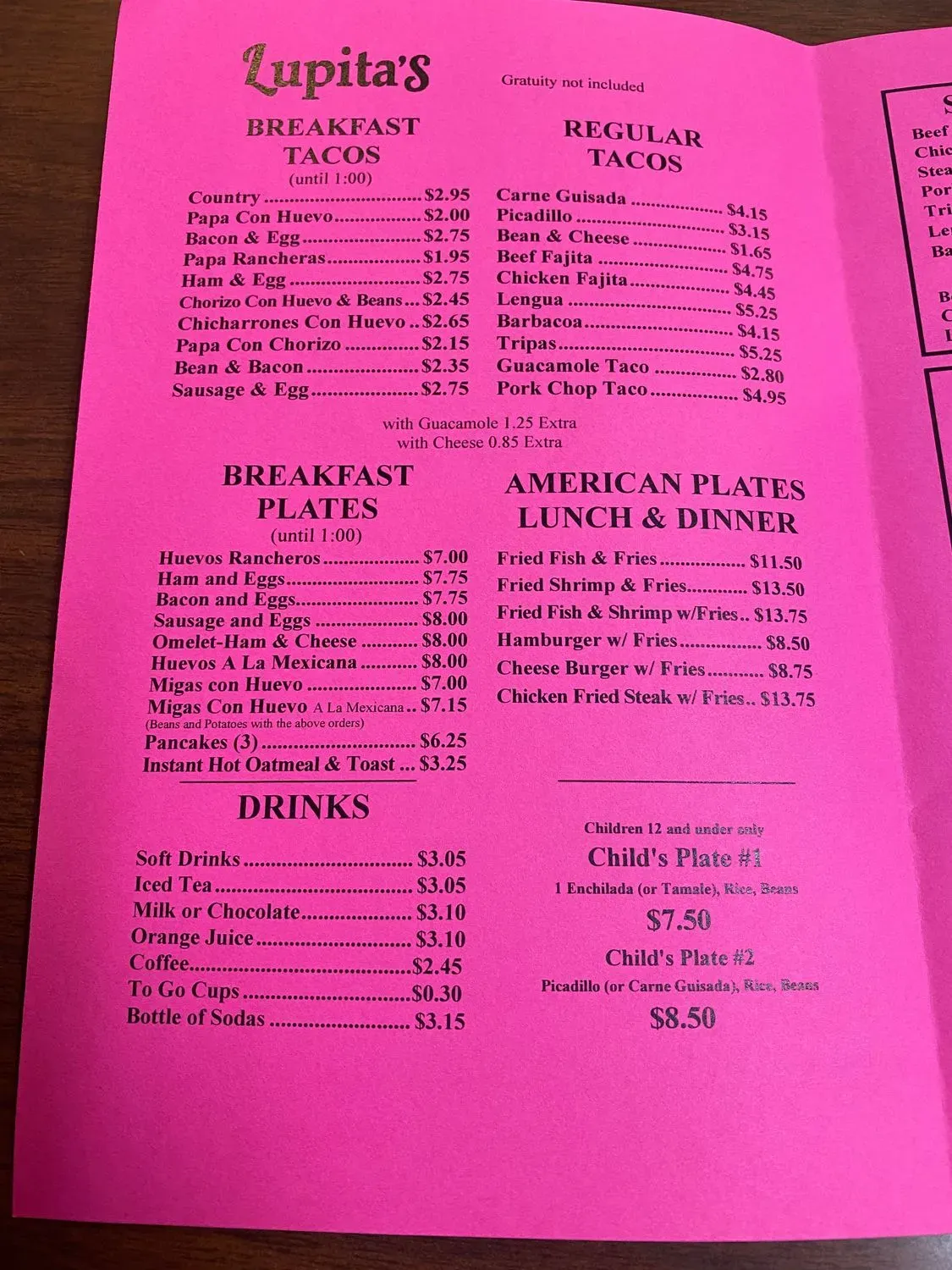 Menu 1