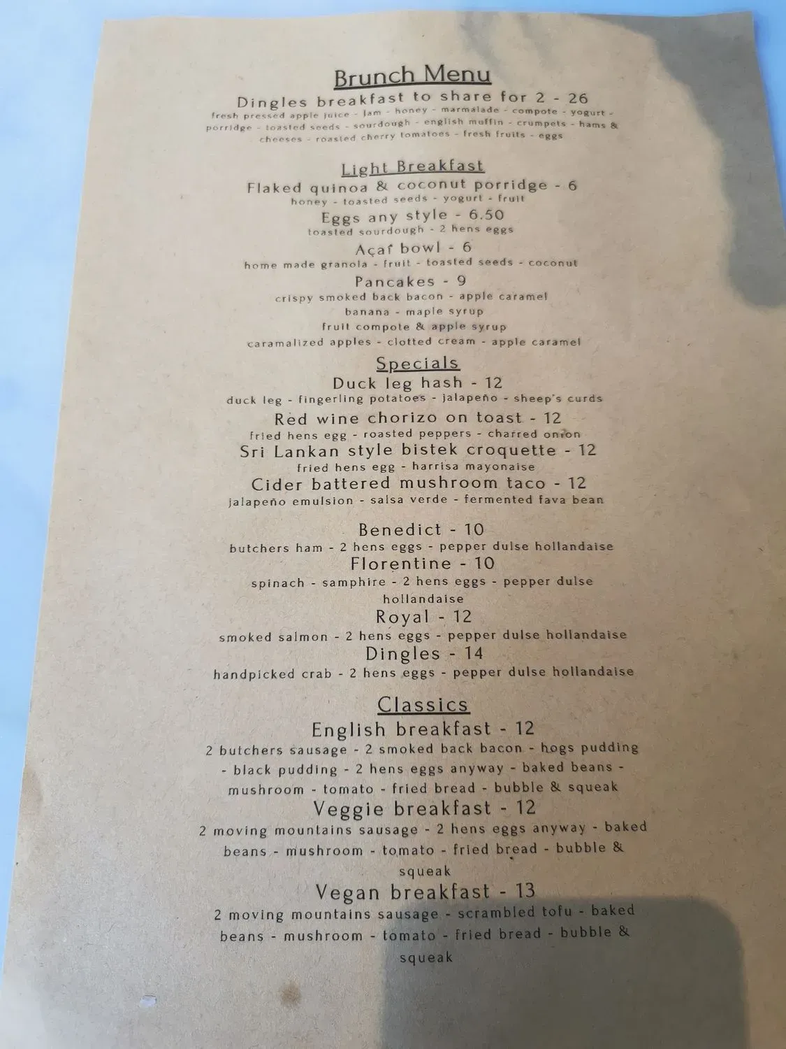 Menu 1