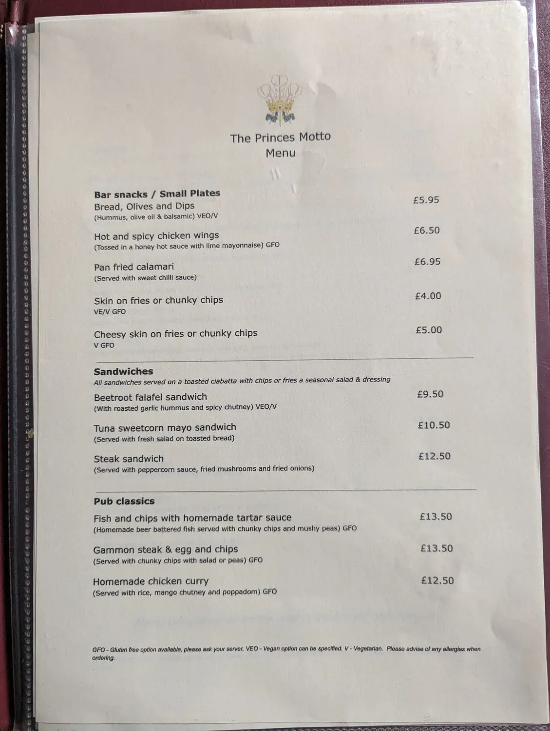 Menu 2