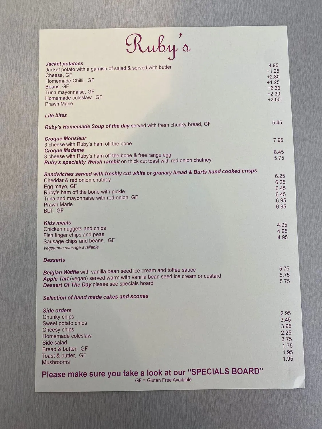 Menu 2