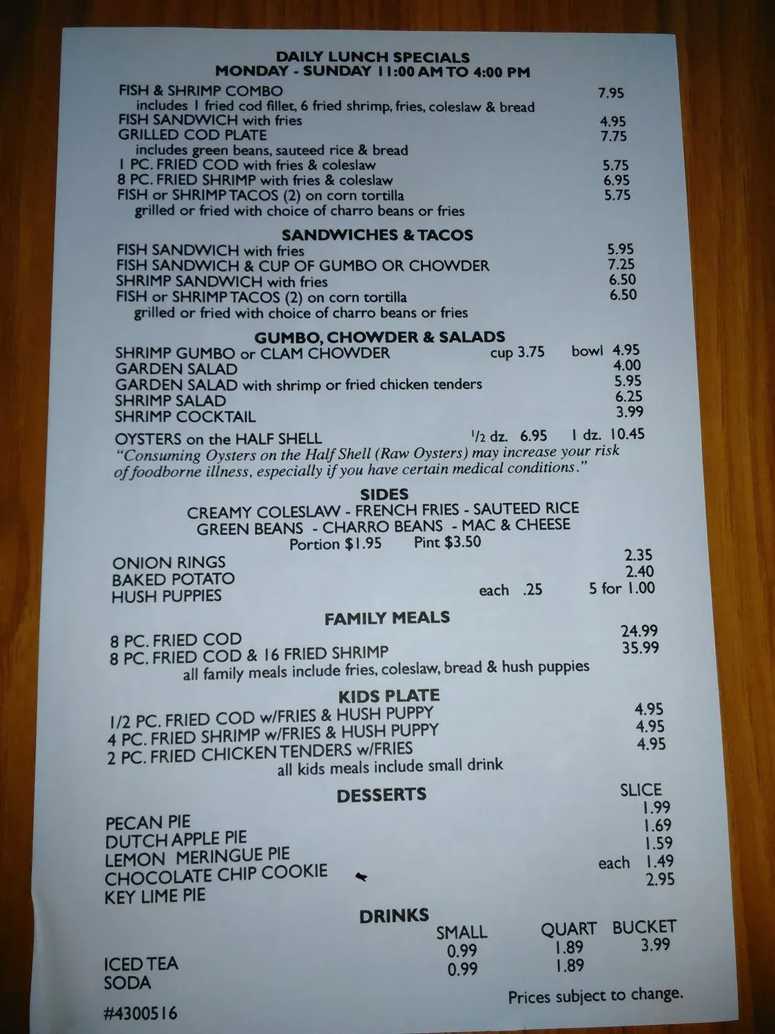 Menu 4