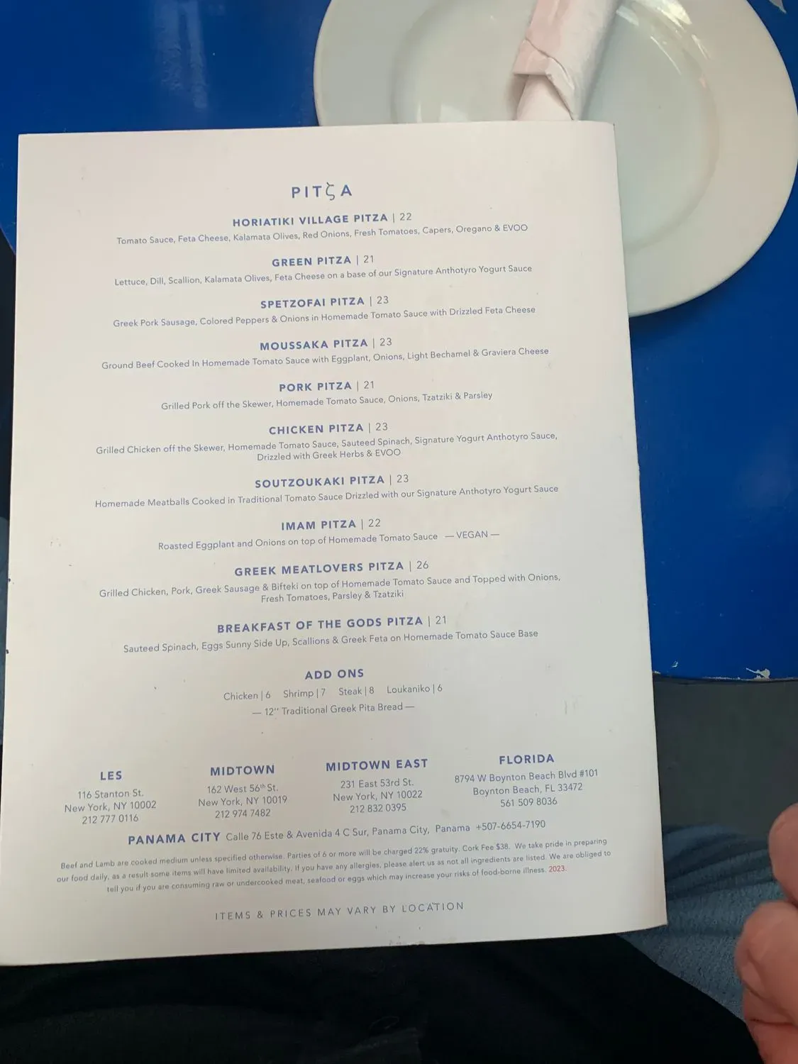 Menu 4