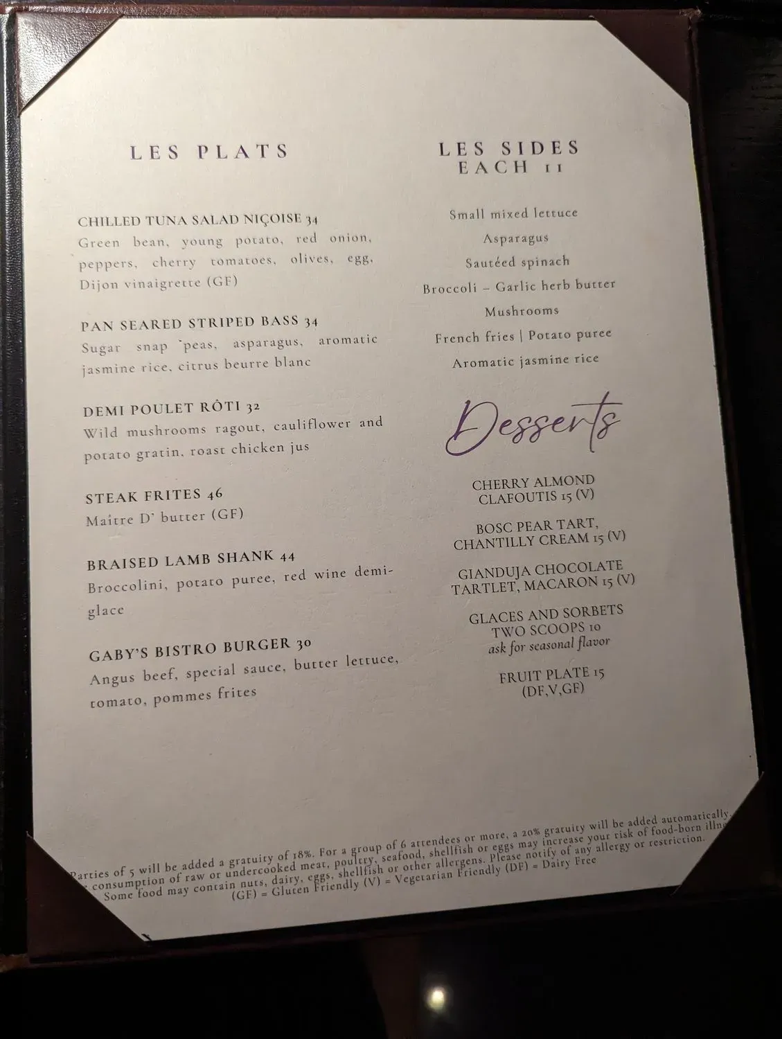 Menu 5