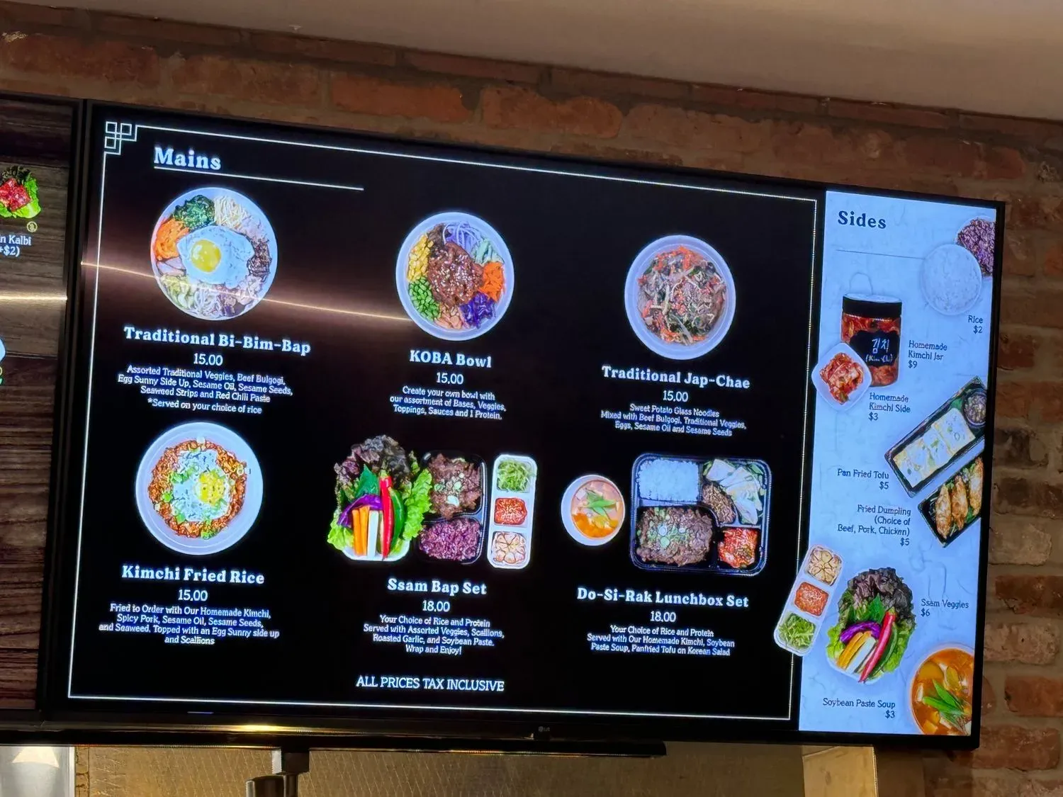 KOBA Korean BBQ Menu - Updated November 2025