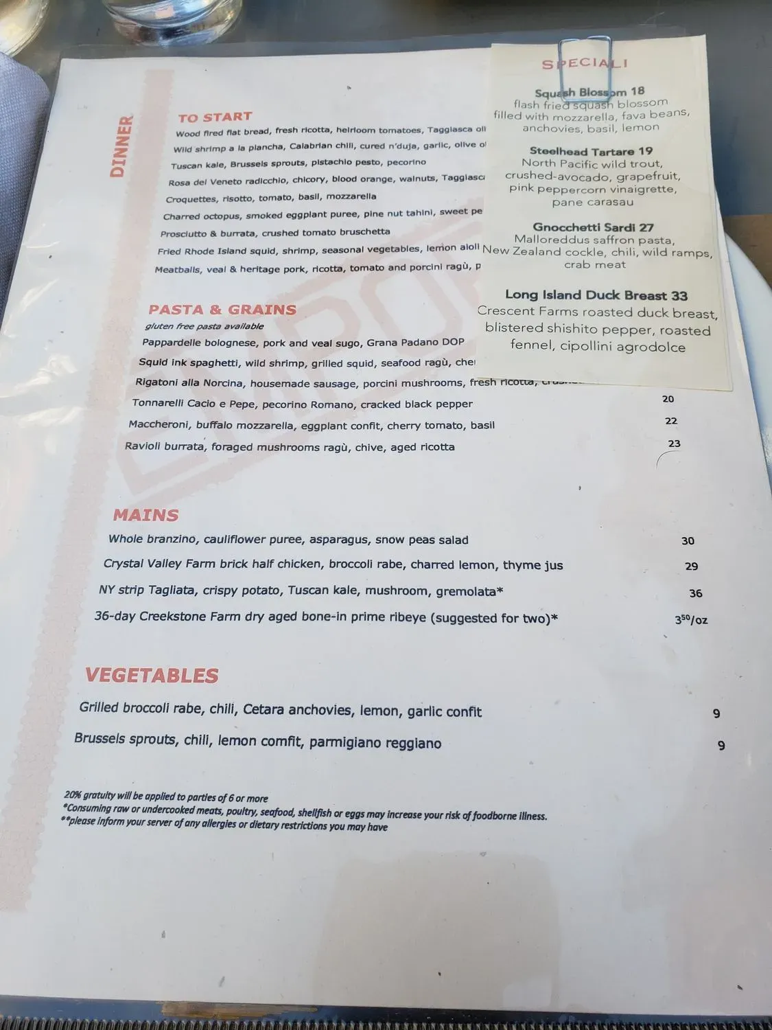 Menu 1