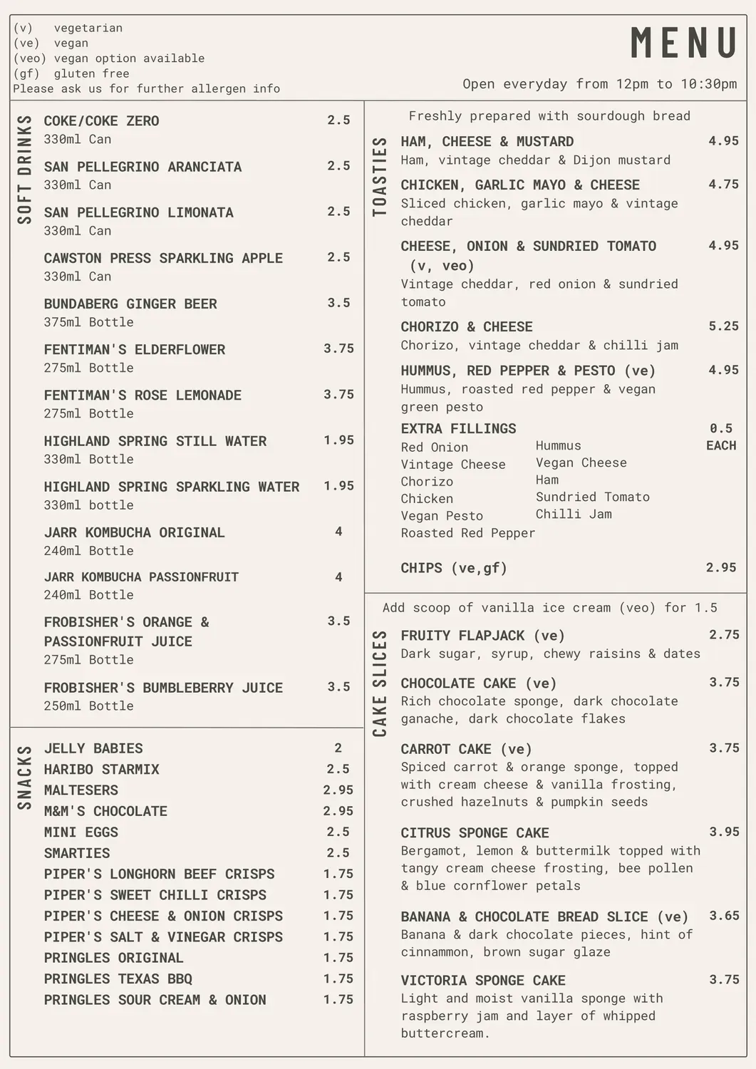 Menu 2