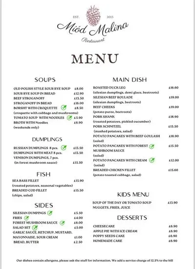 Menu 1