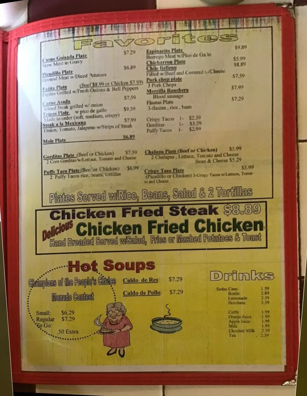 Menu 5