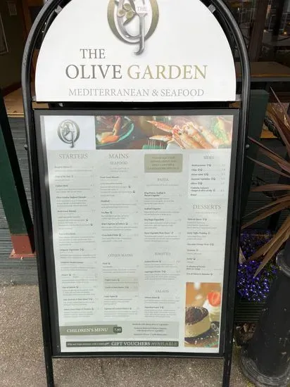 The Olive Garden Menu | Oban | Checkle