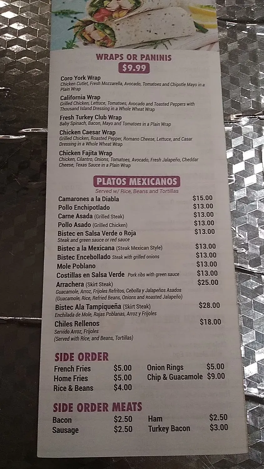 Menu 2