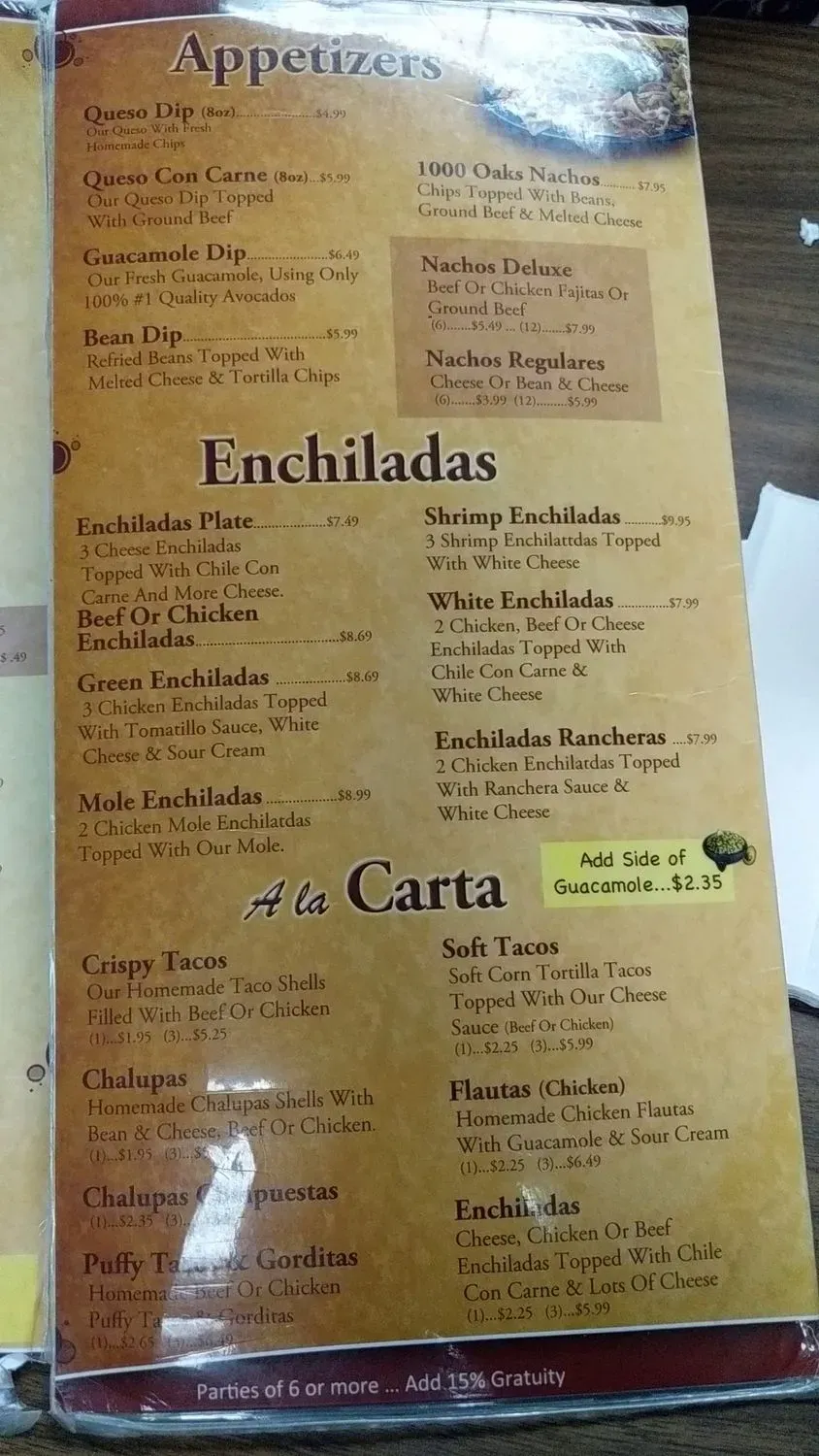 Menu 1