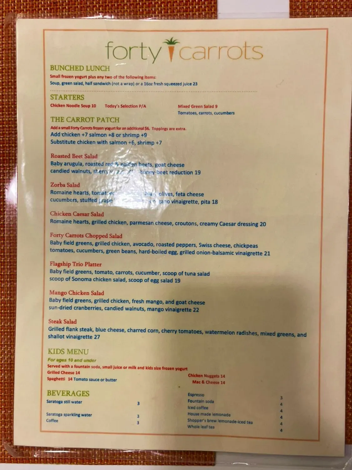 Menu 2