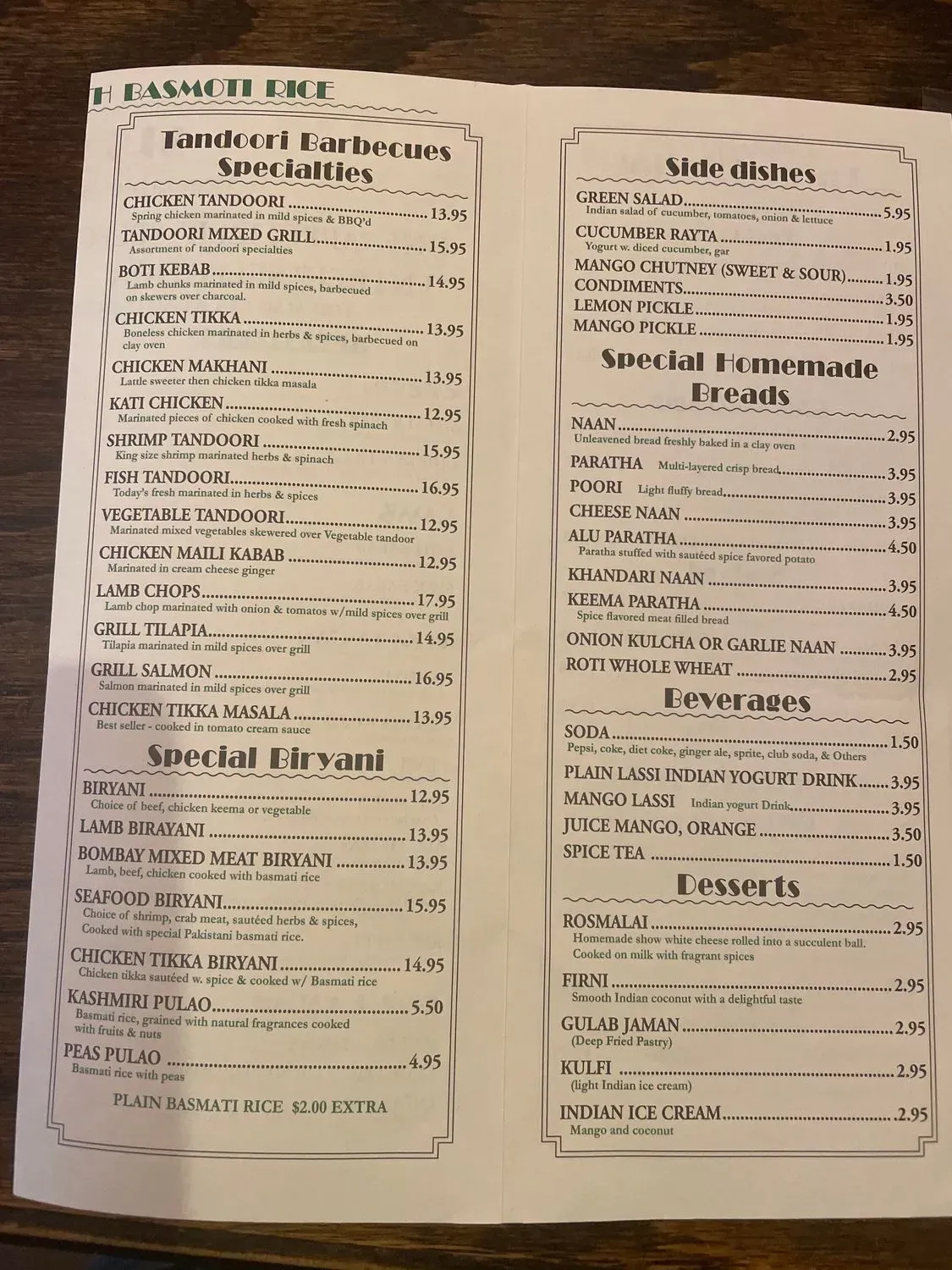 Menu 2