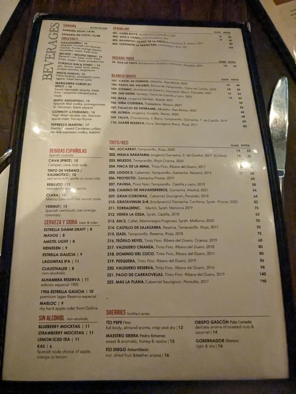 Menu 5