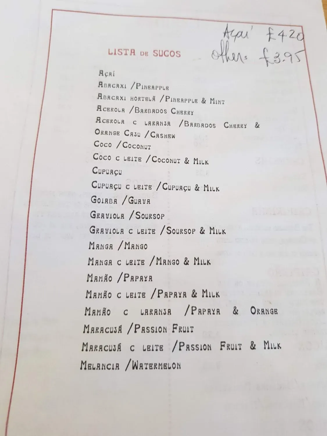 Menu 1