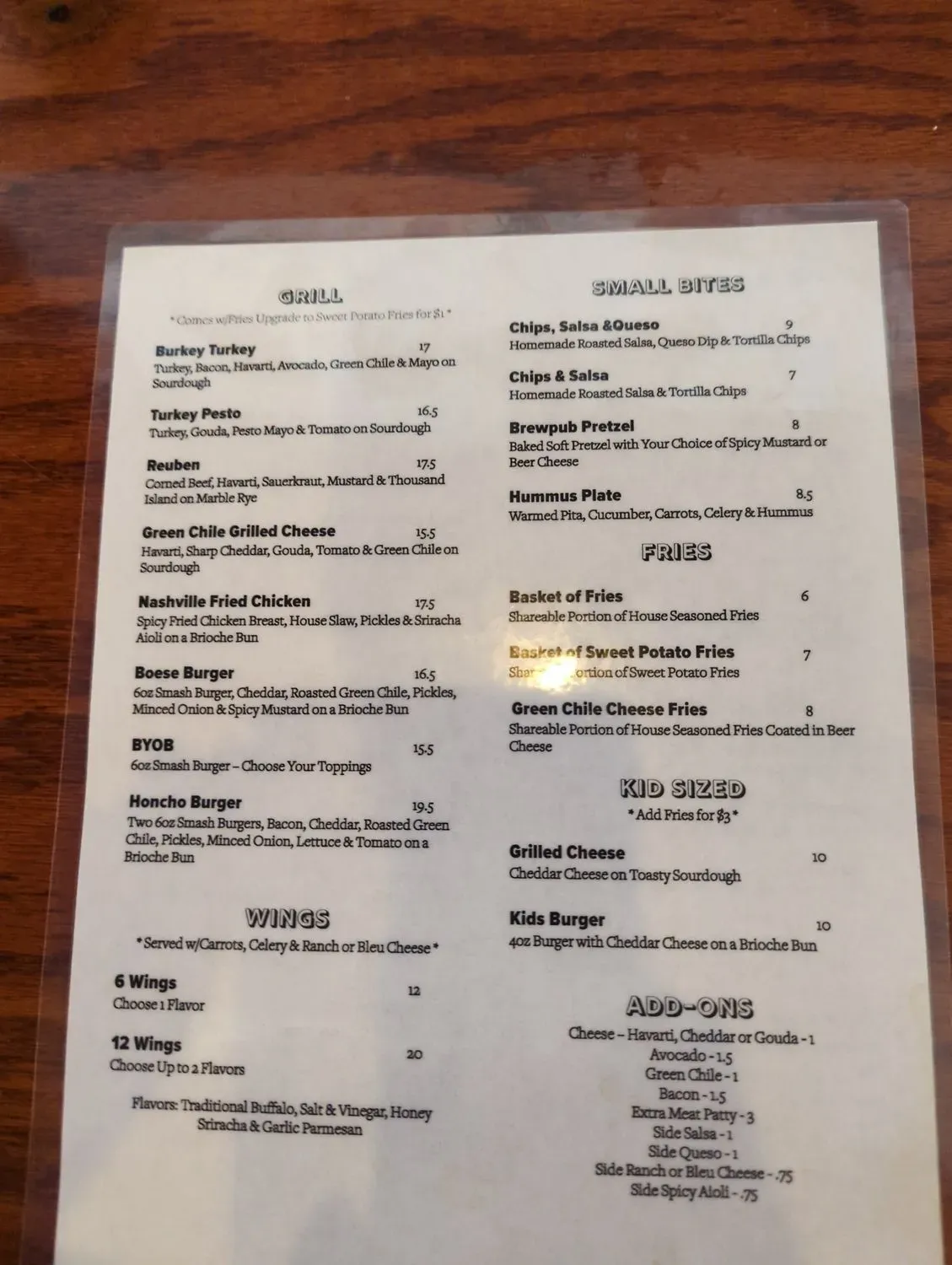 Menu 2