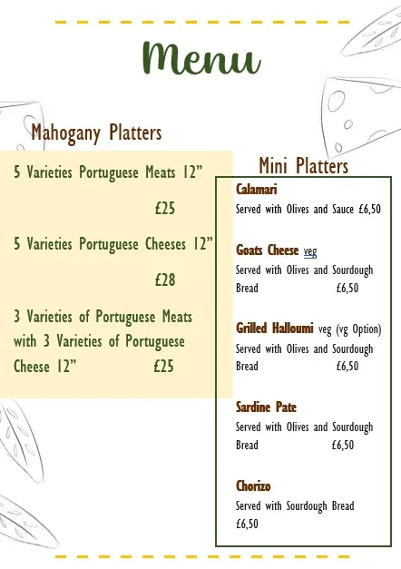 Menu 1