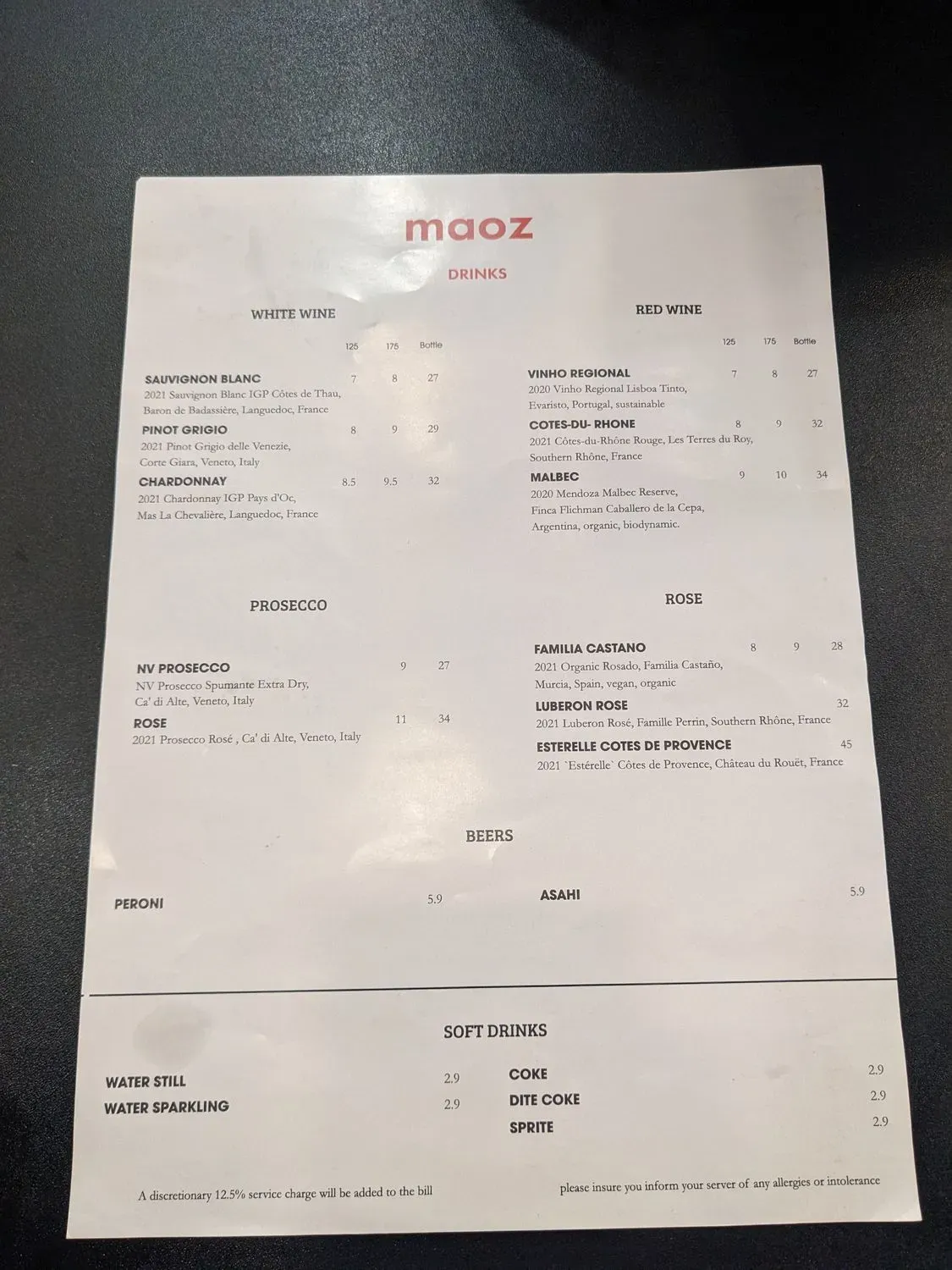 Menu 1