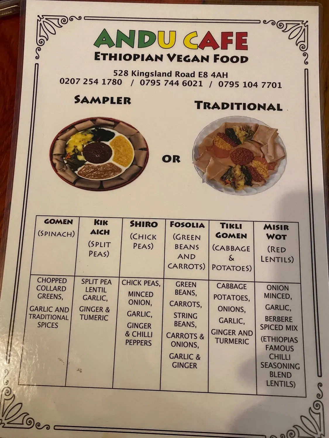 Menu 1