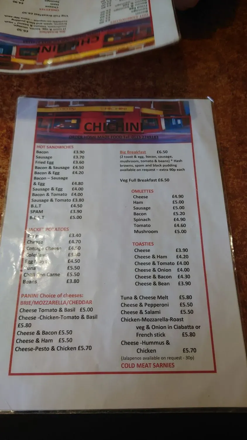 Menu 3