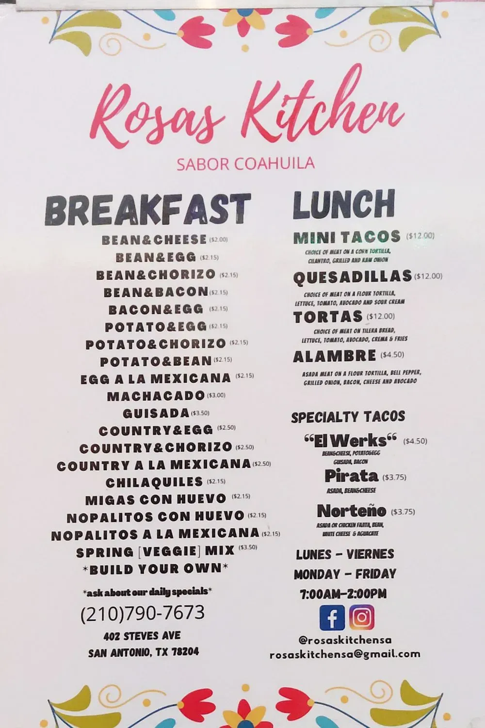 Menu 1