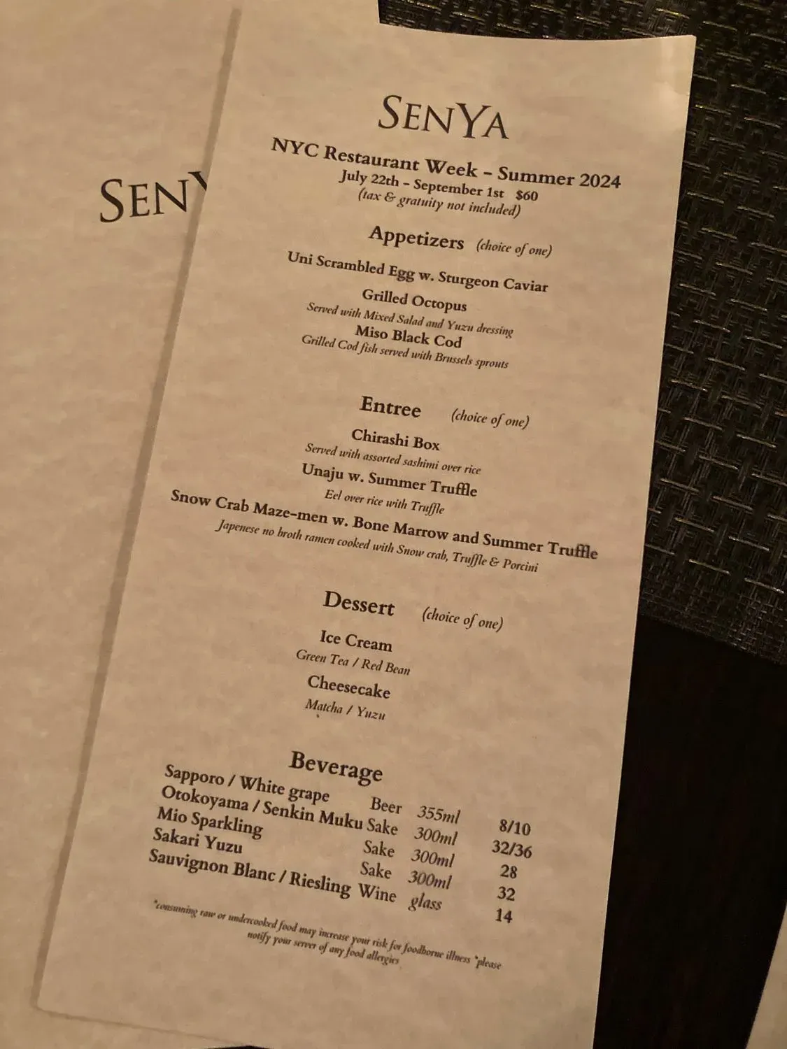 Menu 4