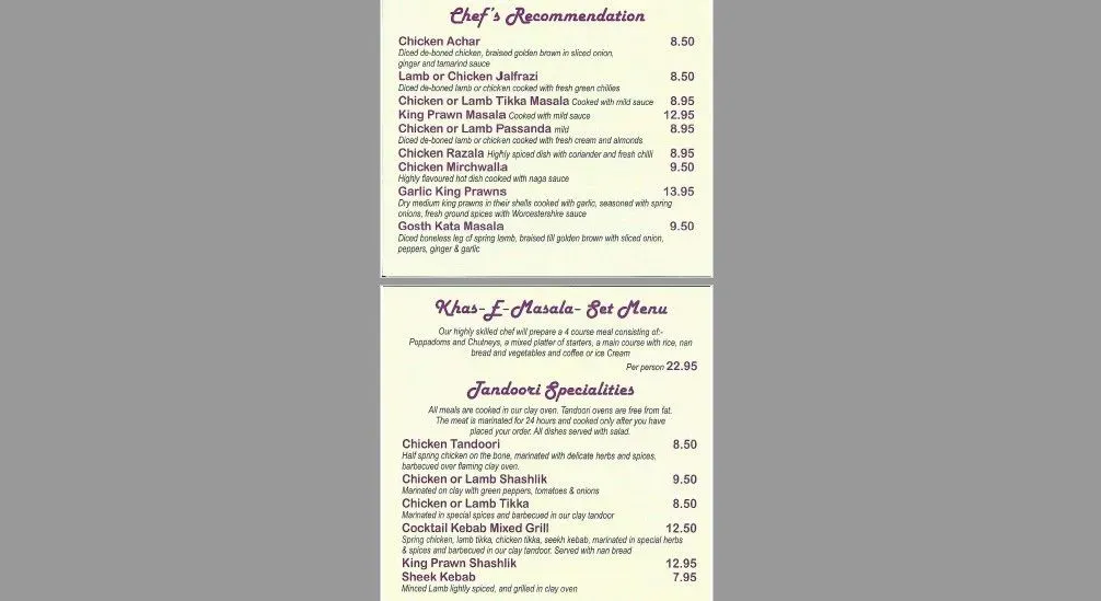 Menu 2