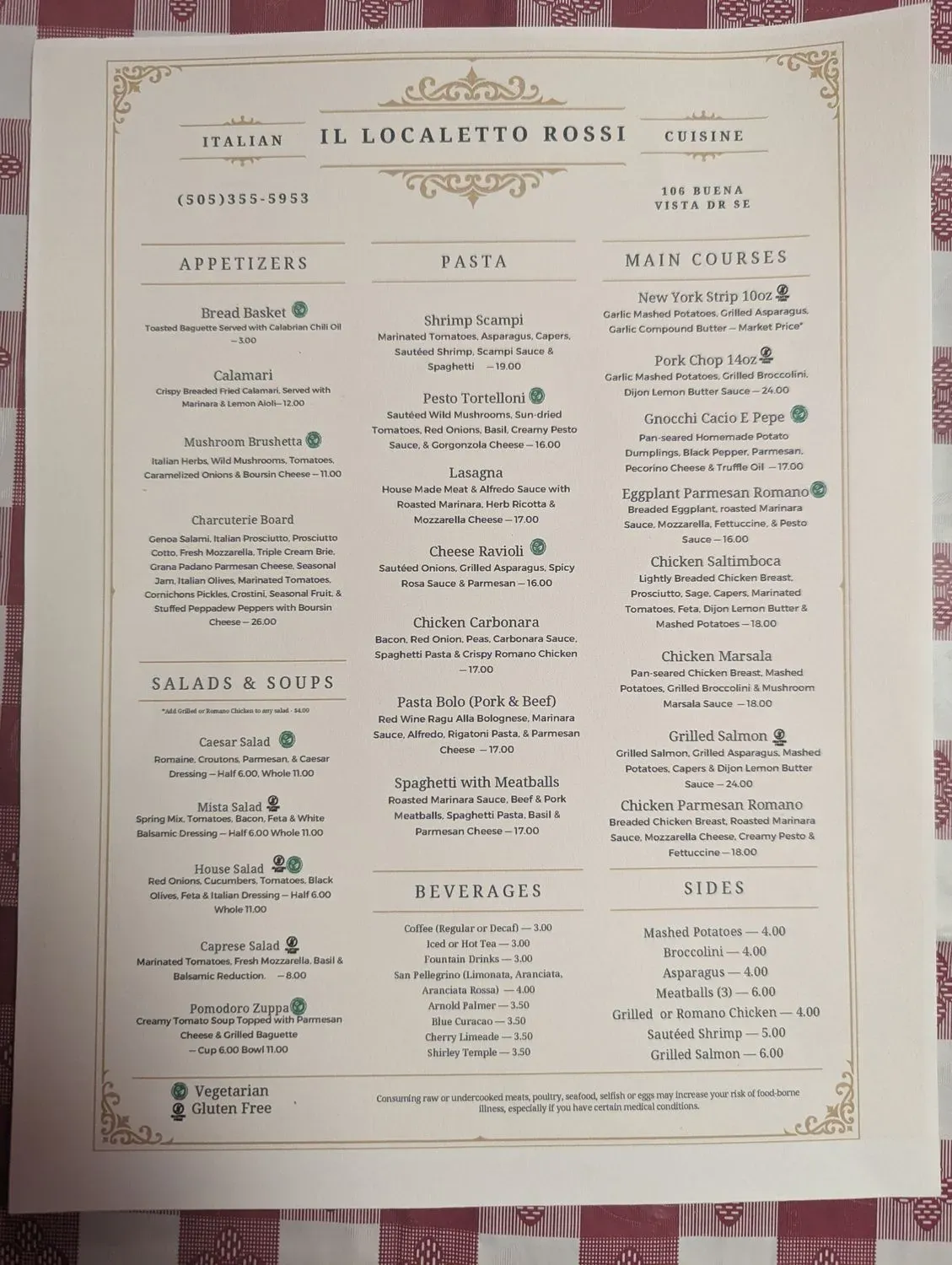 Menu 2